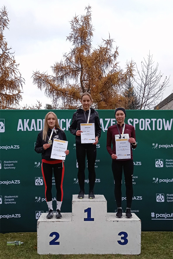 Dominika Szymańska na podium