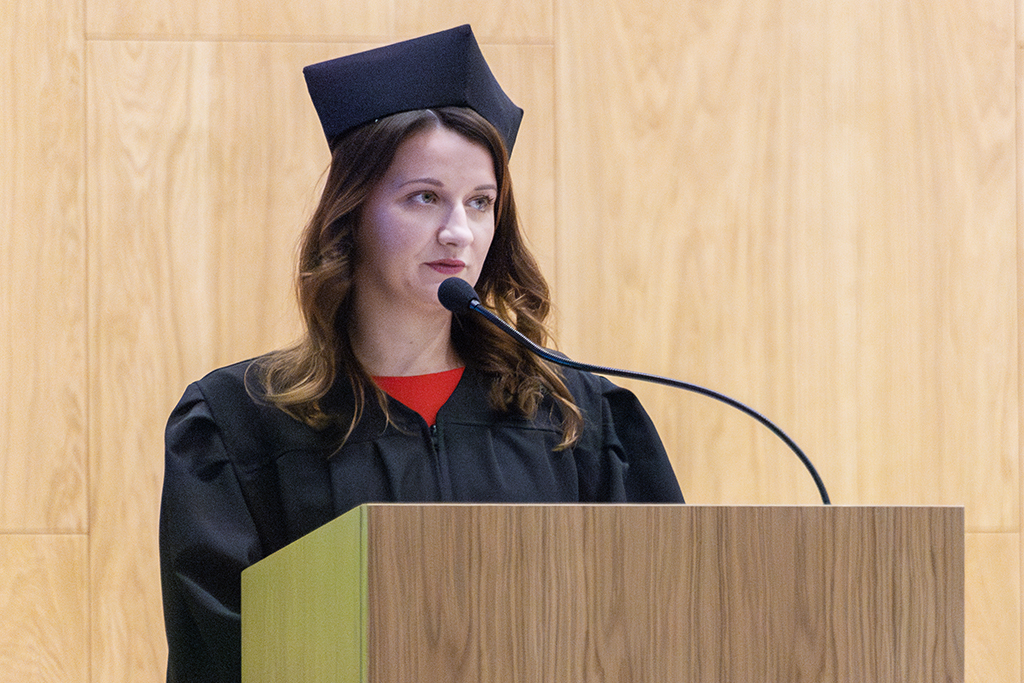 przewodnicząca Samorządu Studentów Gabriela Jurowaty