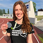 Maria Put z medalem Akademickich Mistrzostw Polski